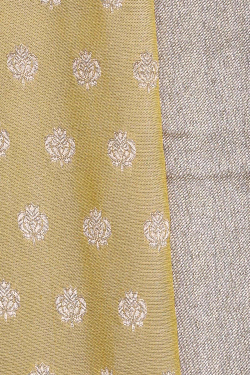 Image of Banarasi Silk Yellow Saree